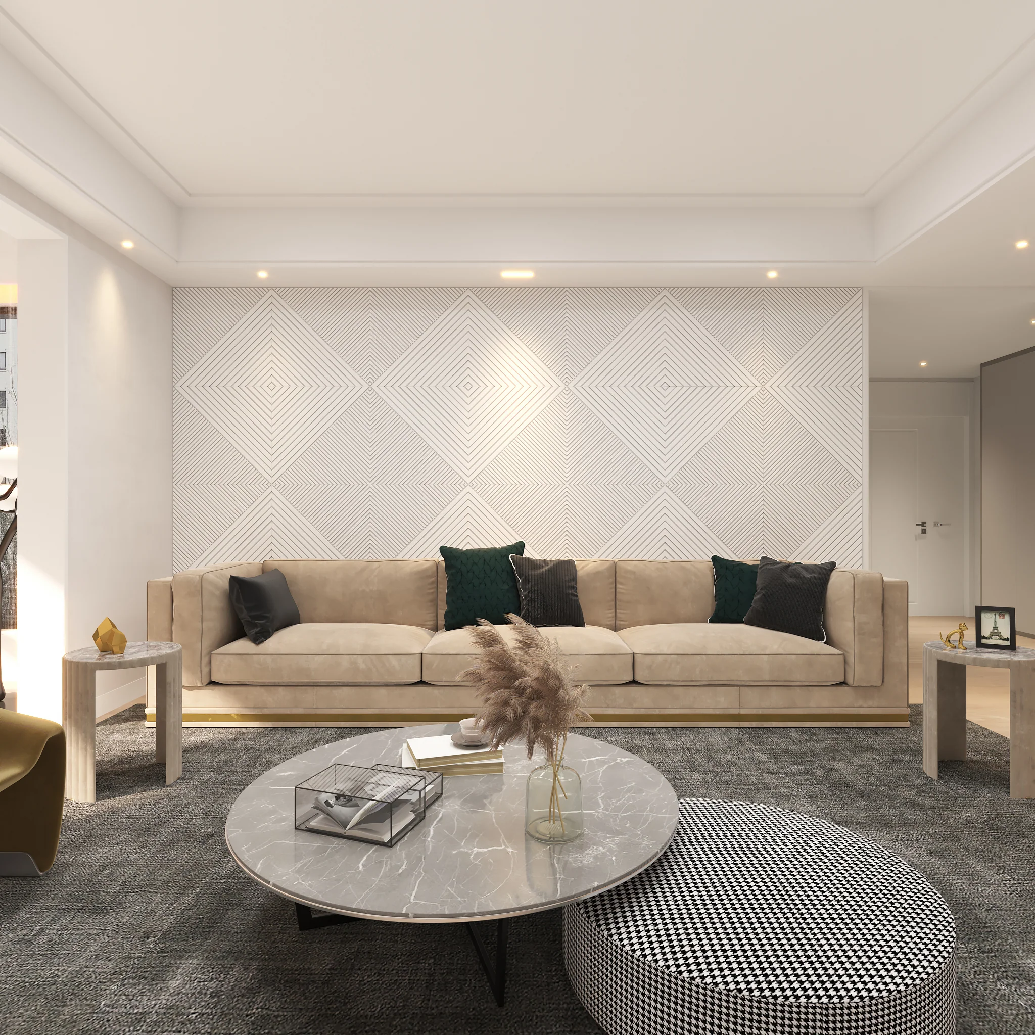 White Acoustic 3D Wall Panels - Modern Sound Diffusers - Image 6