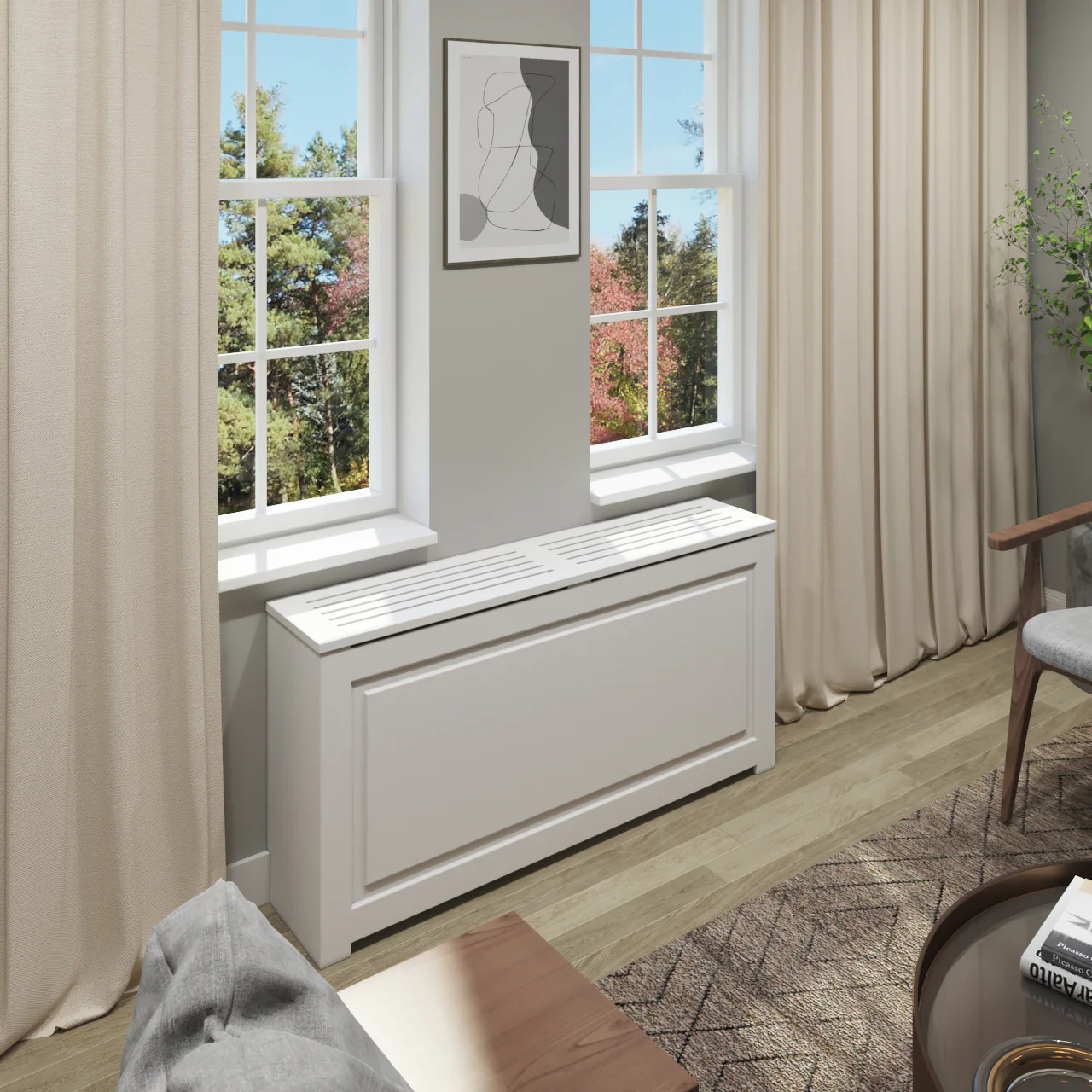 EVELINE HVAC - PTAC White Cover Cabinet - Custom Made in NYC - Image 3