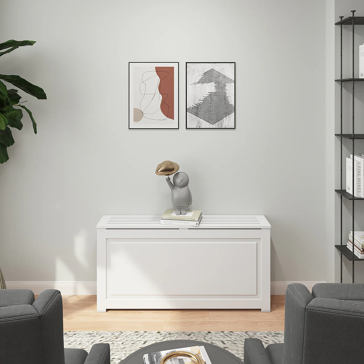 EVELINE HVAC - PTAC White Cover Cabinet - Custom Made in NYC - Image 4