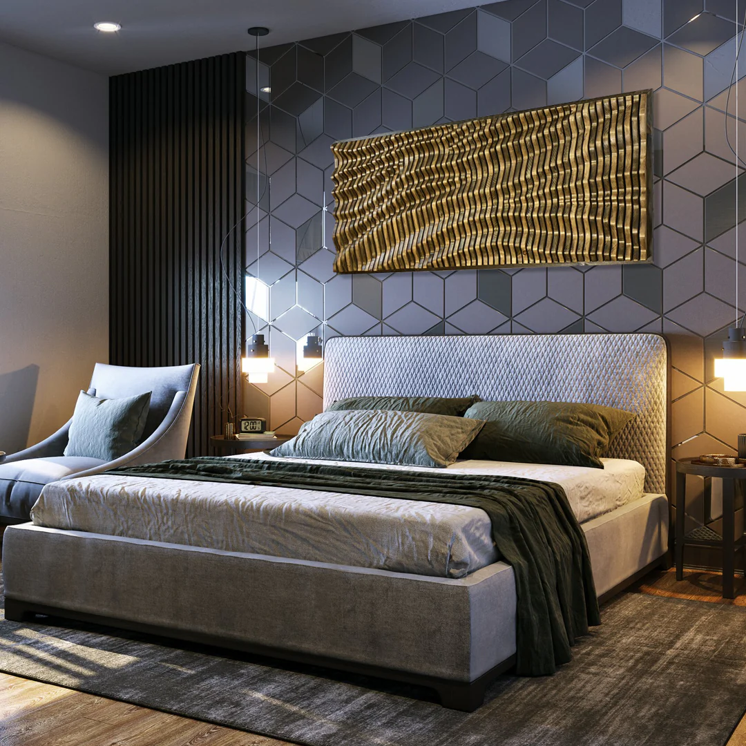 Solid Wood Acoustic Wall Art - Handcrafted BORDEAUX Panels - Image 6