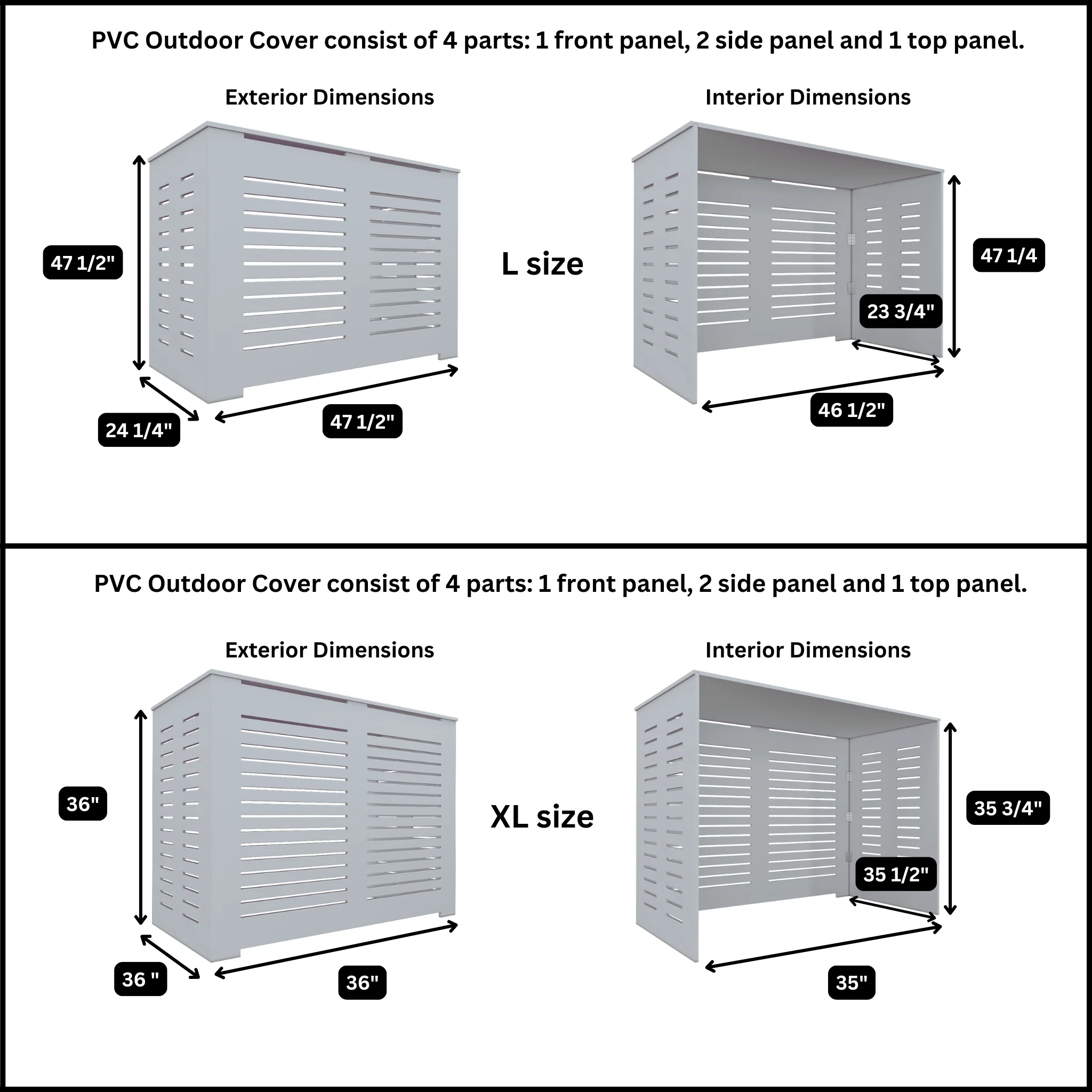 Weatherproof Fence to Cover AC Units - Durable PVC Enclosure - Image 7