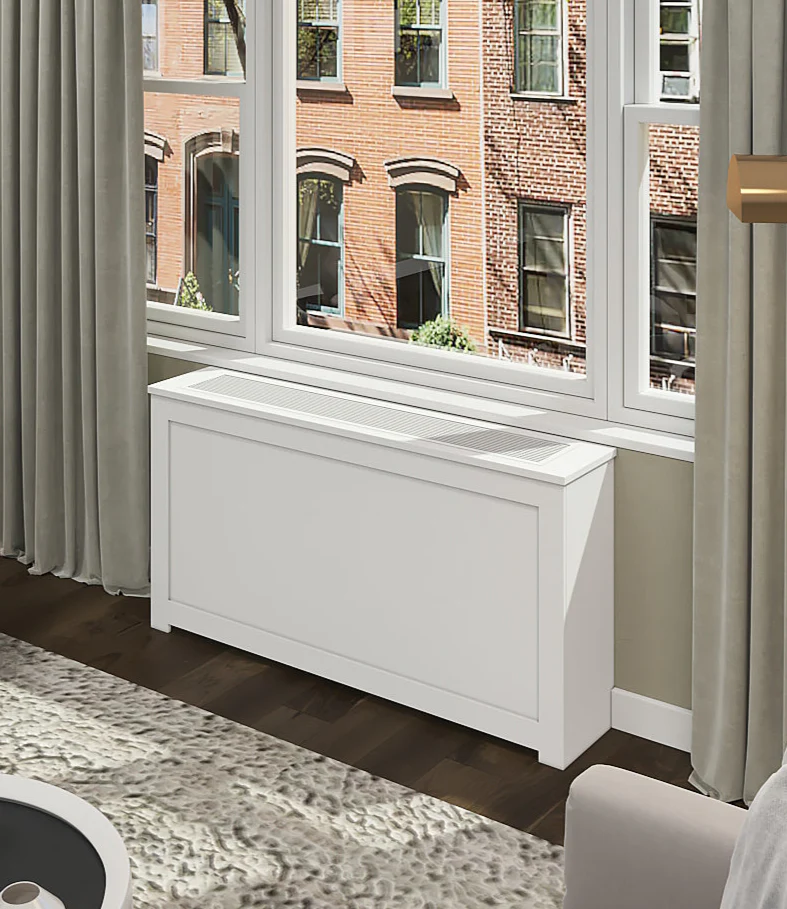 Custom PTAC HVAC Cover Cabinet with Metal Grille in NYC