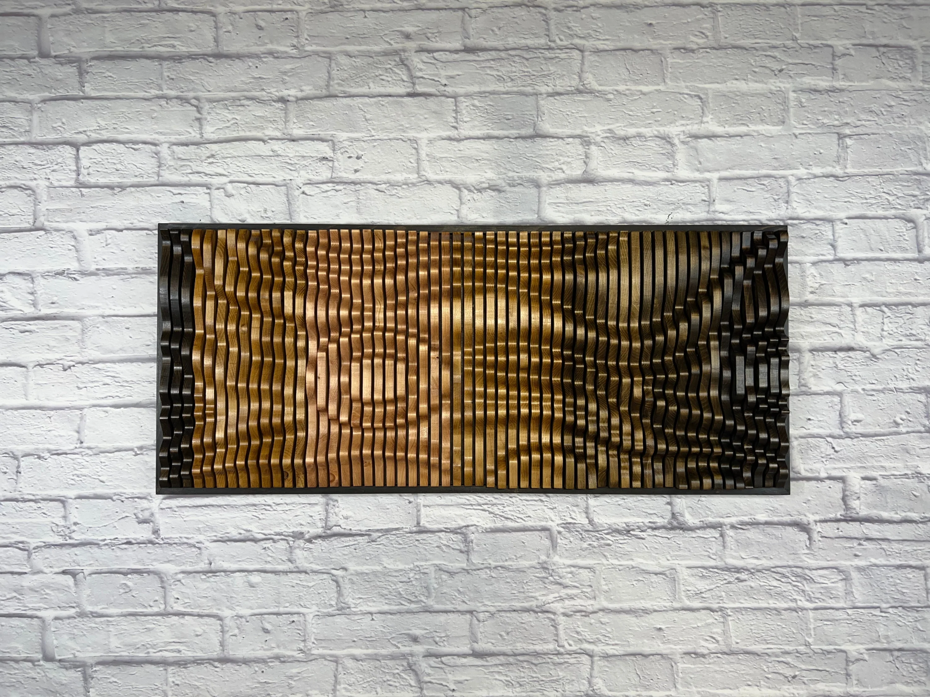 SUNSET Parametric 100% Wood Wall Art - Acoustic Wall Panel - Image 9