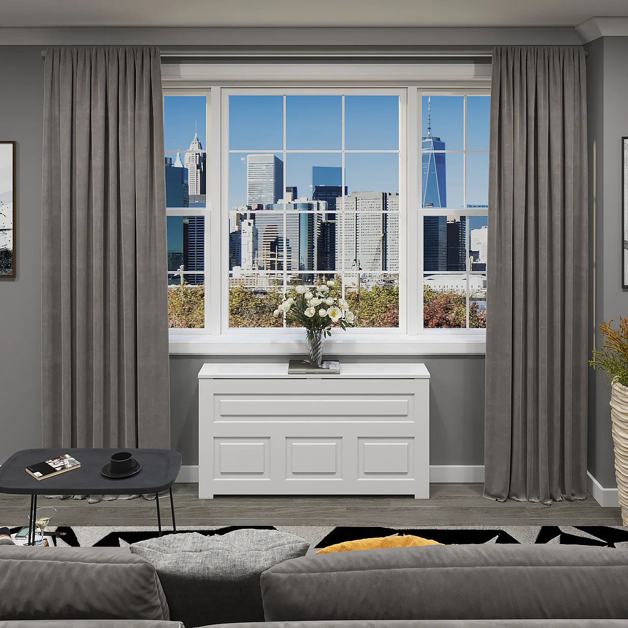 HUDSON PTAC Cover Cabinet - Handmade NYC - Modern Interiors - Image 2